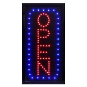 Alpine Industries LED Open Sign, Vertical, 10 x 19, PK2 ALP497-04-2pk